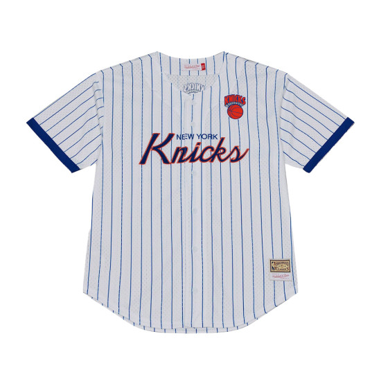 Mitchell & Ness Ανδρικό Baseball Jersey NBA Head Coach striped mesh button shirt